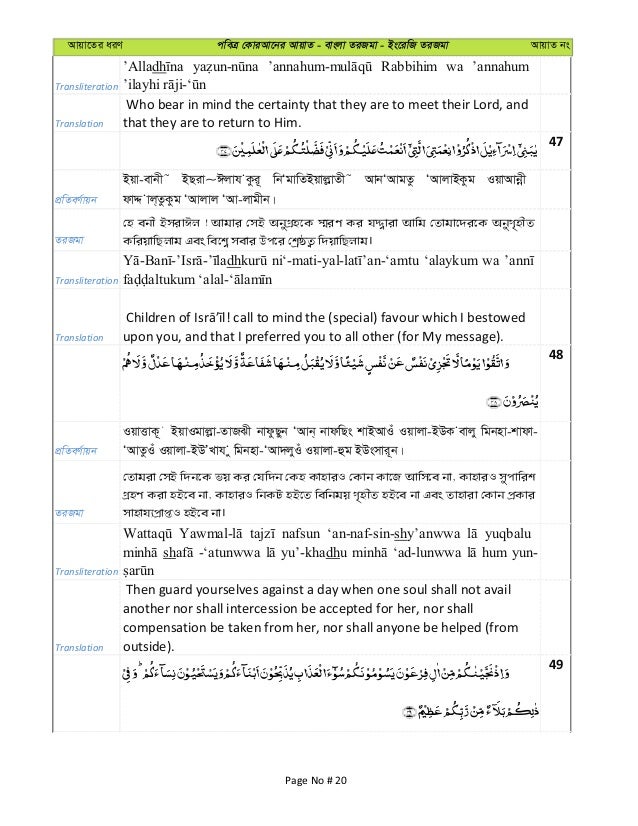 Al Quran Bangla Pronunciation Pdf